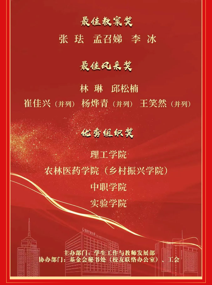 喜報(bào)│我校教師在國家開放大學(xué)第三屆教學(xué)技能大賽中榮獲一等獎
